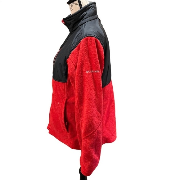 COLUMBIA fleece zip sweatshirt size L - Picture 3 of 5